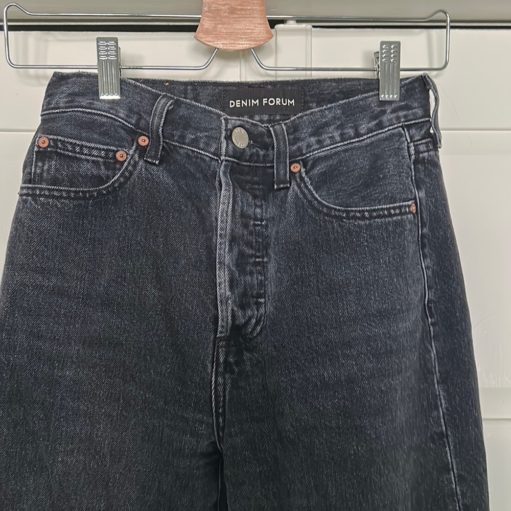 Denim forum black jeans size 24 purchased from Aritzia.